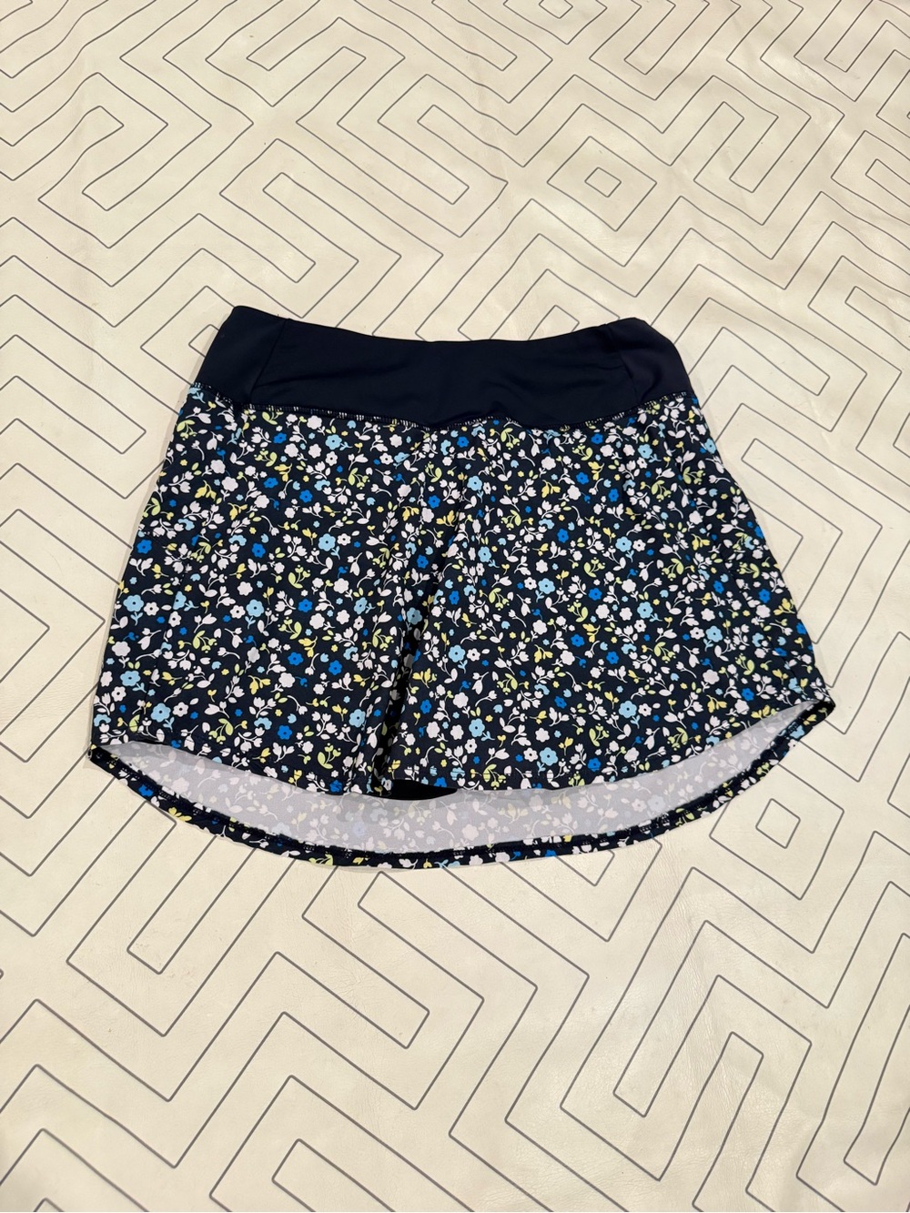 Addison Bay Blue Floral Athletic Skort